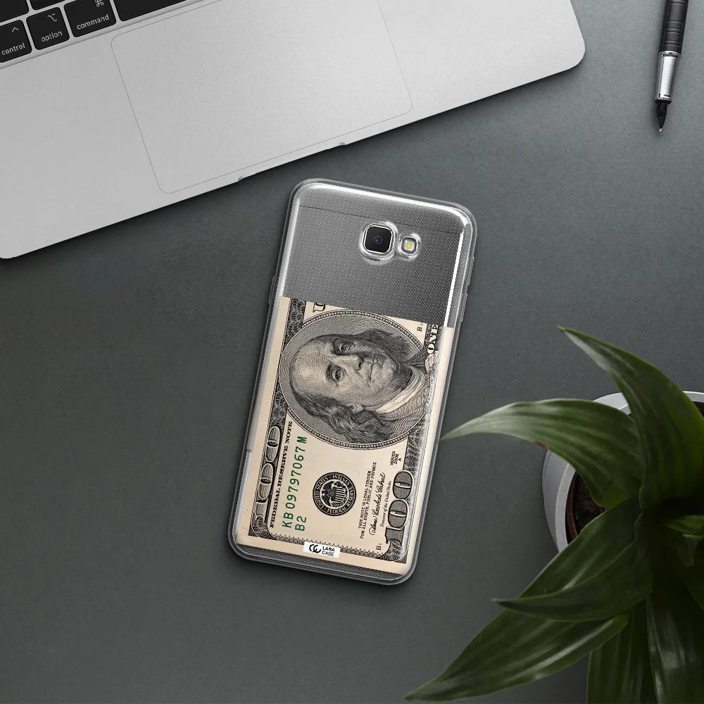 A Close-Up Of A Money Bill Samsung J5 Prime Clear Tpu Case