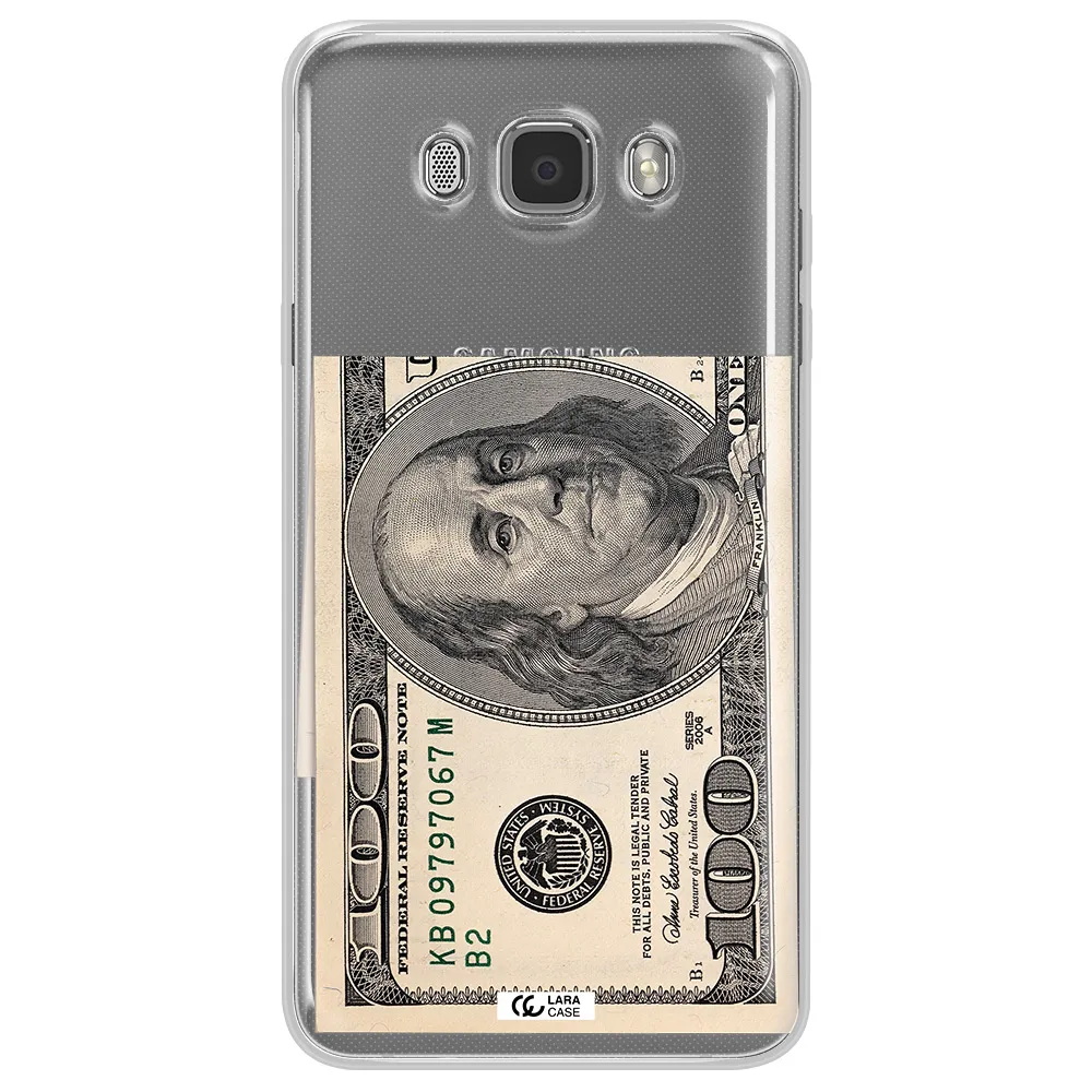 A Close-Up Of A Money Bill Samsung J7 2016 Clear Tpu Case