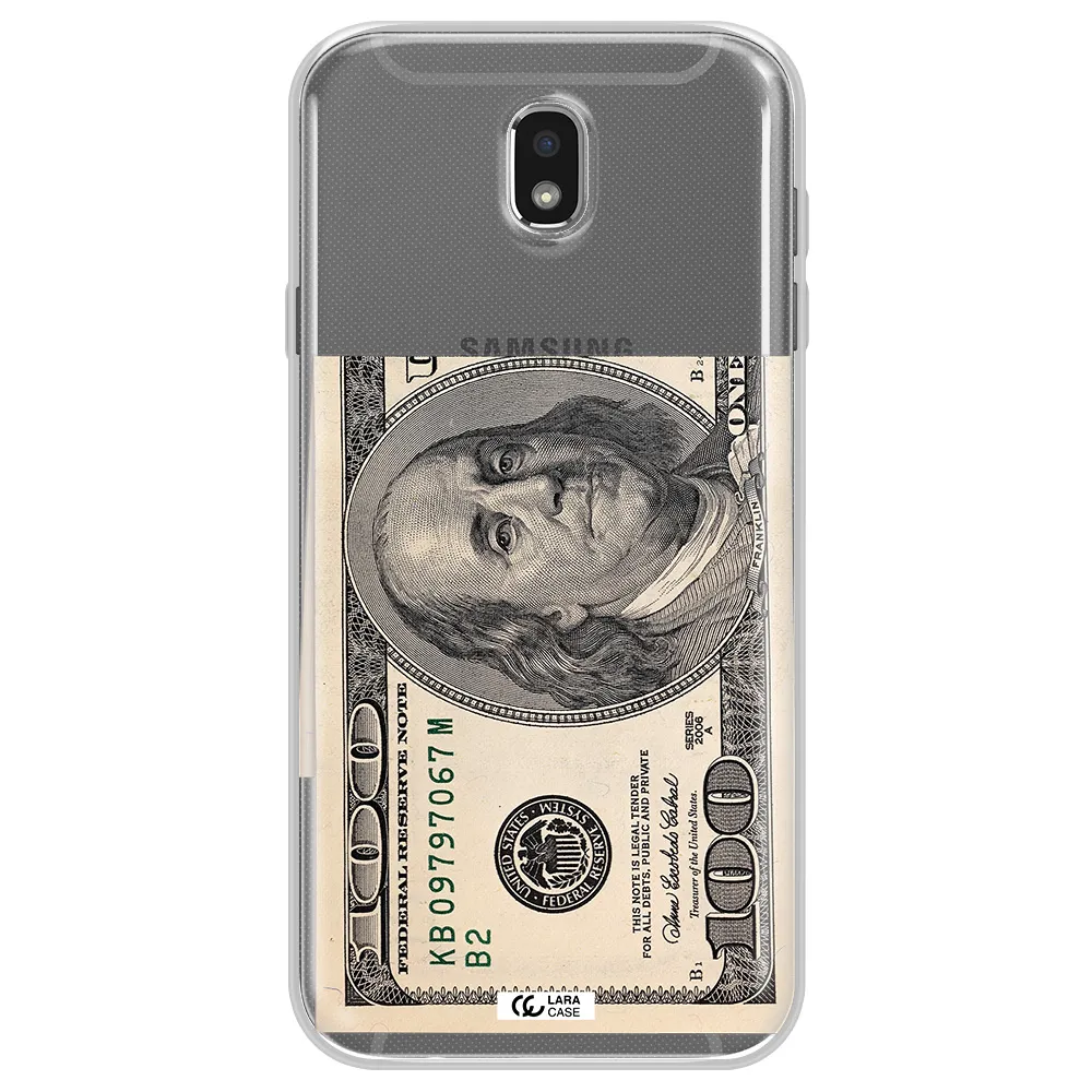 A Close-Up Of A Money Bill Samsung J7 Pro Clear Tpu Case