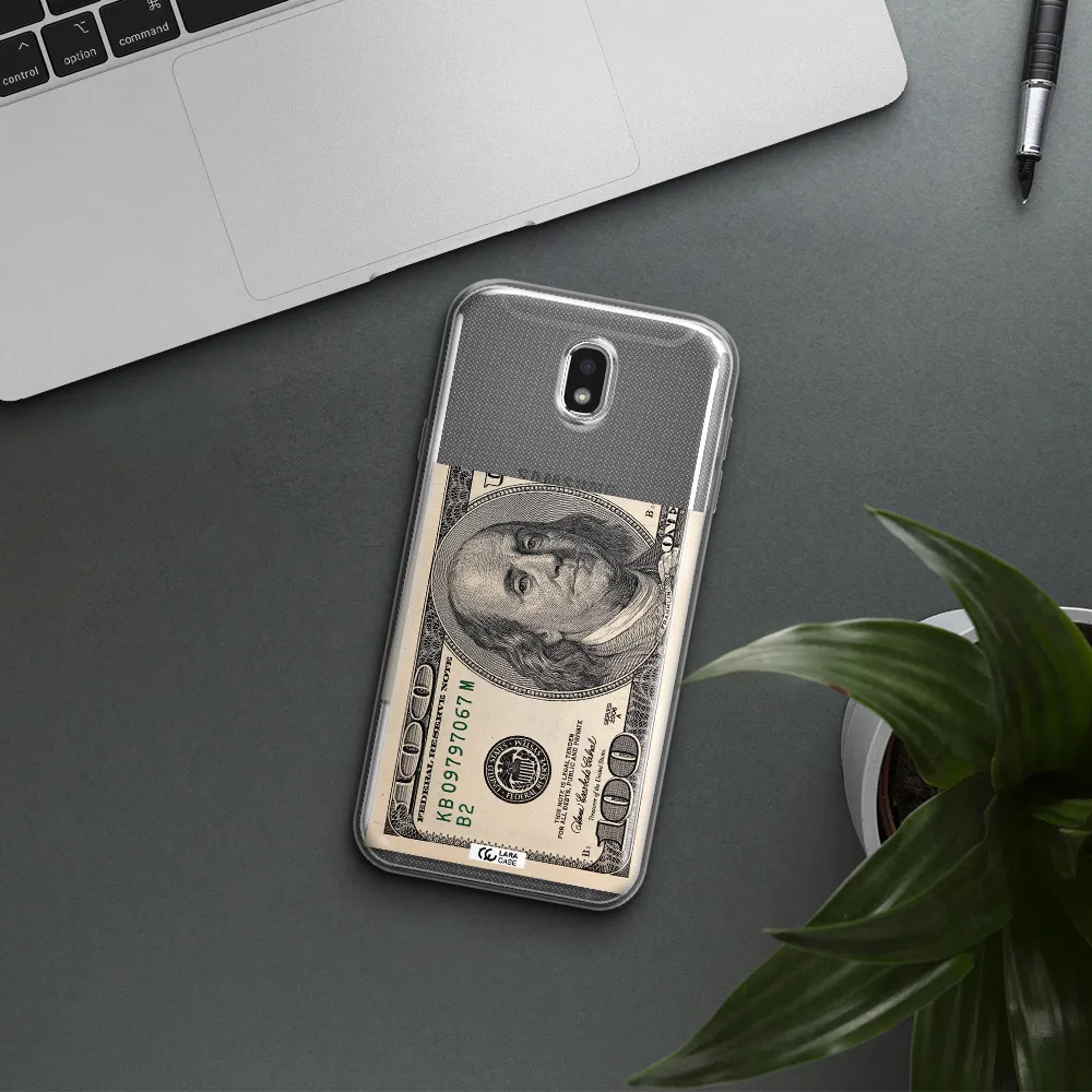 A Close-Up Of A Money Bill Samsung J7 Pro Clear Tpu Case