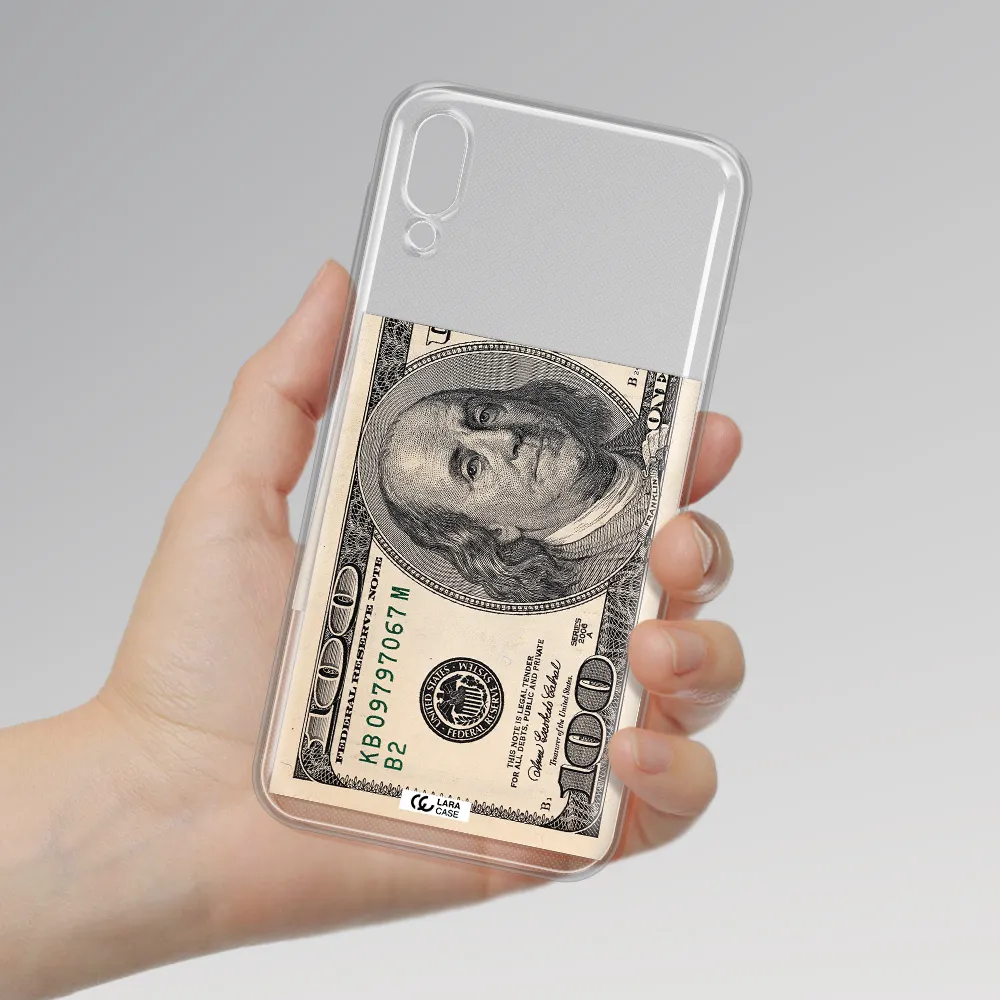 A Close-Up Of A Money Bill Samsung M10 Clear Tpu Case