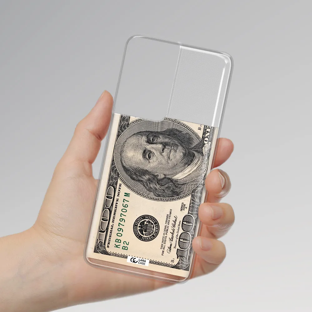 A Close-Up Of A Money Bill Samsung S21 Ultra Clear Tpu Case