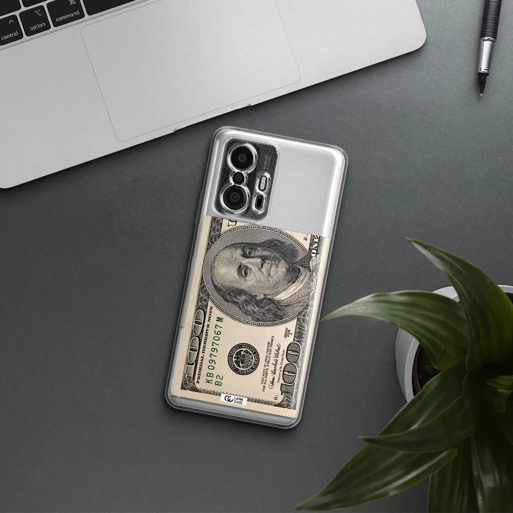 A Close-Up Of A Money Bill Xiaomi 11T Pro Clear Tpu Case