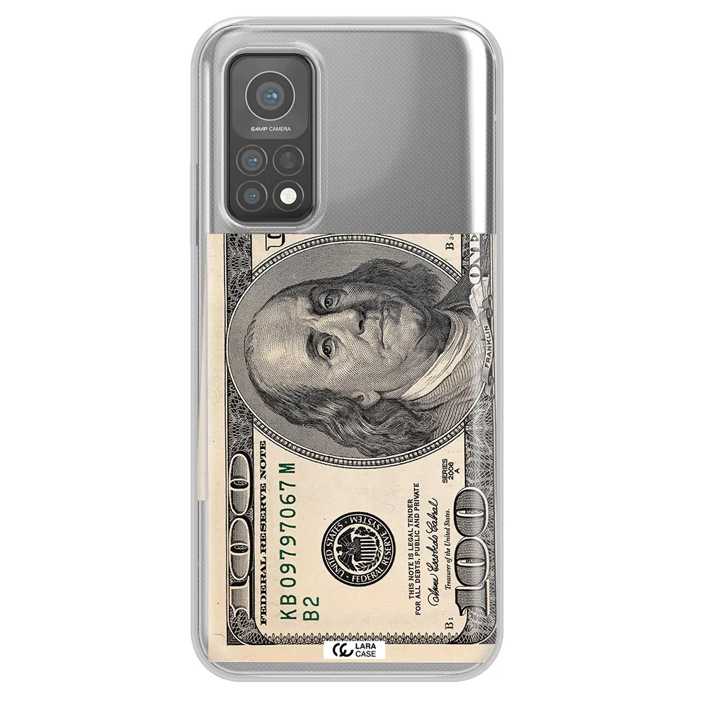 A Close-Up Of A Money Bill Xiaomi Mi 10 T Pro Clear Tpu Case