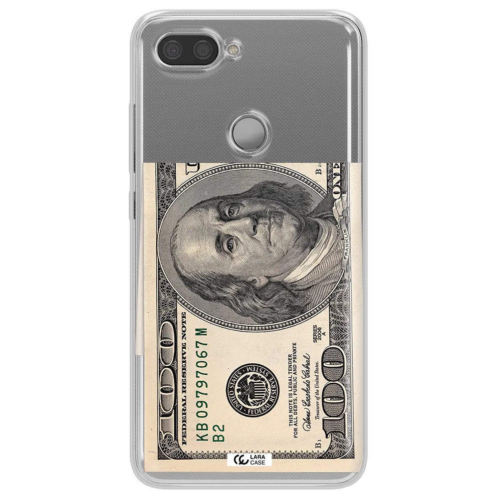 A Close-Up Of A Money Bill Xiaomi Mi 8 Lite Clear Tpu Case
