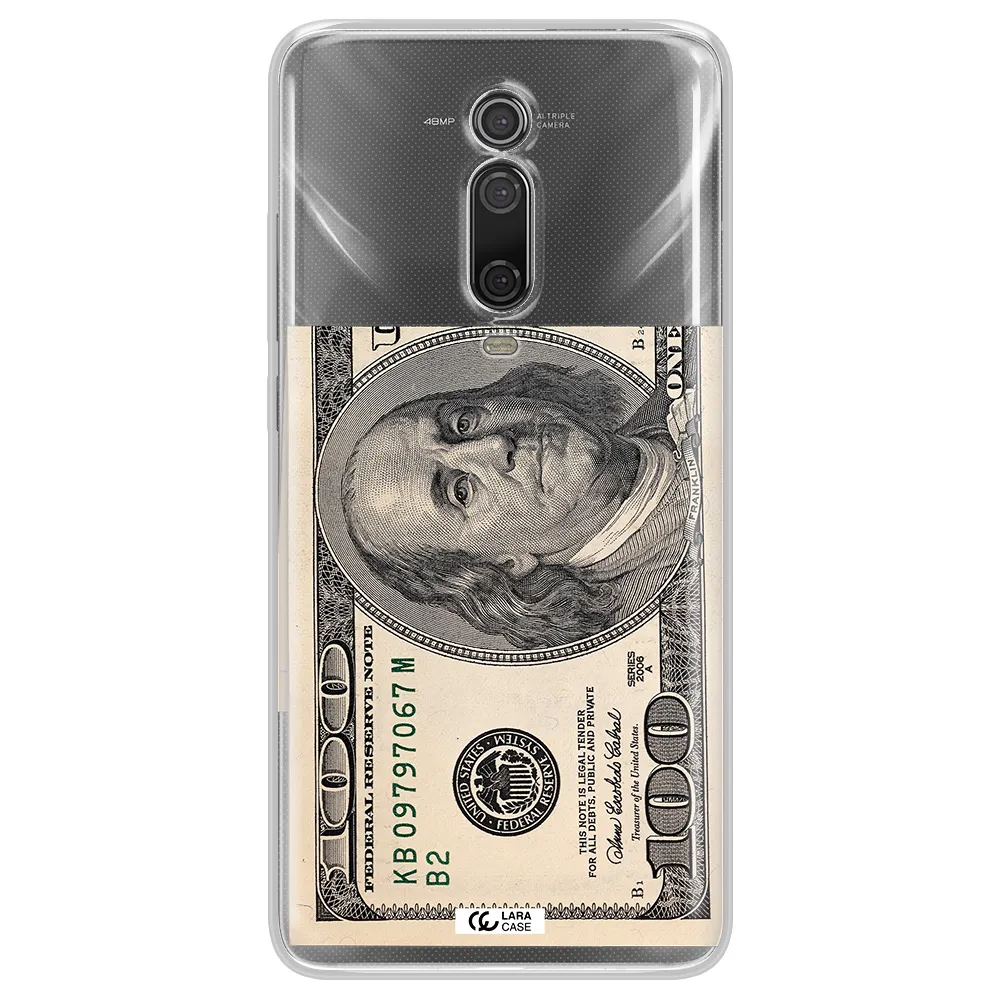 A Close-Up Of A Money Bill Xiaomi Mi 9T Clear Tpu Case