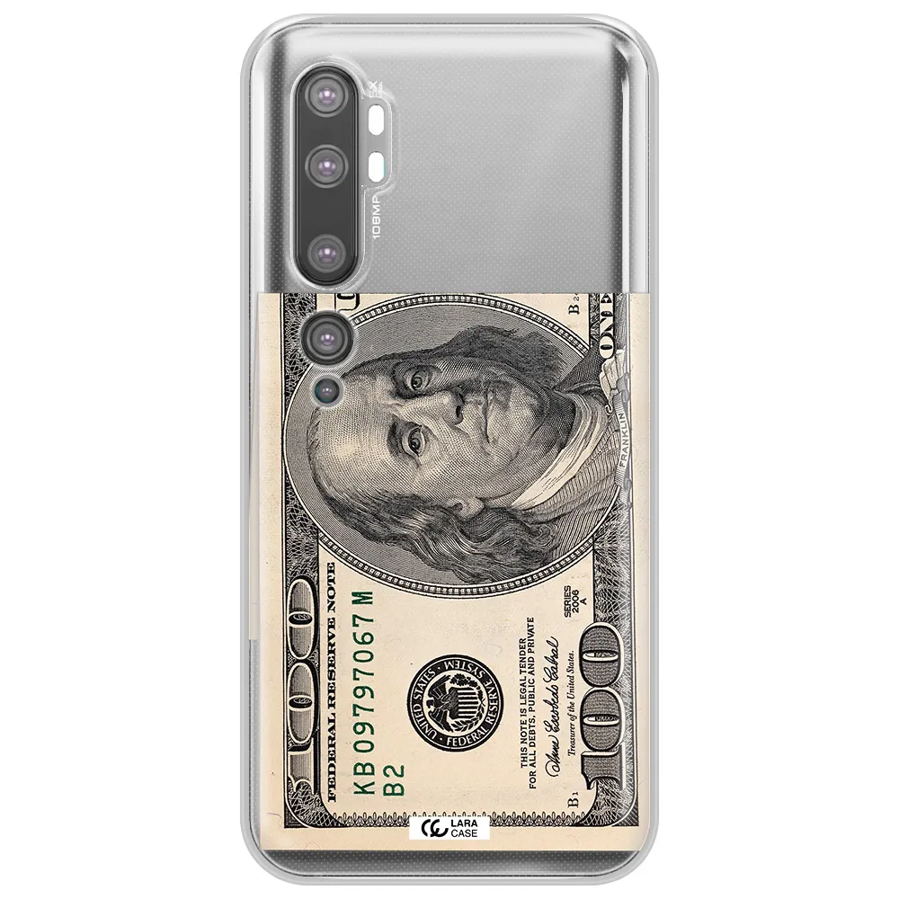 A Close-Up Of A Money Bill Xiaomi Mi Note 10 Clear Tpu Case