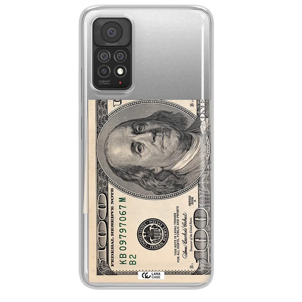A Close-Up Of A Money Bill Xiaomi Note 11 Pro Clear Tpu Case