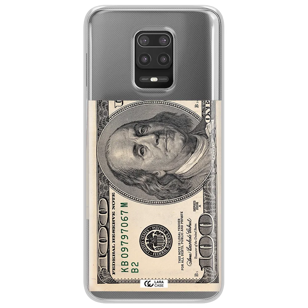 A Close-Up Of A Money Bill Xiaomi Note 9S Clear Tpu Case