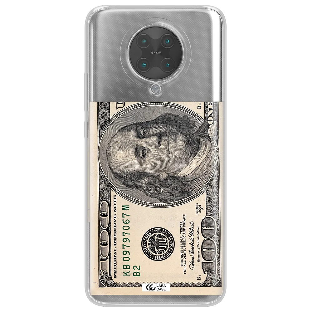 A Close-Up Of A Money Bill Xiaomi Poco F2 Pro Clear Tpu Case