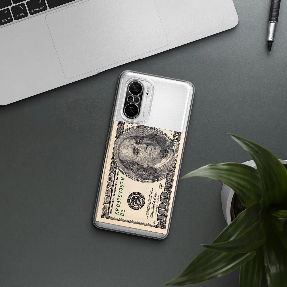 A Close-Up Of A Money Bill Xiaomi Poco F3 Clear Tpu Case