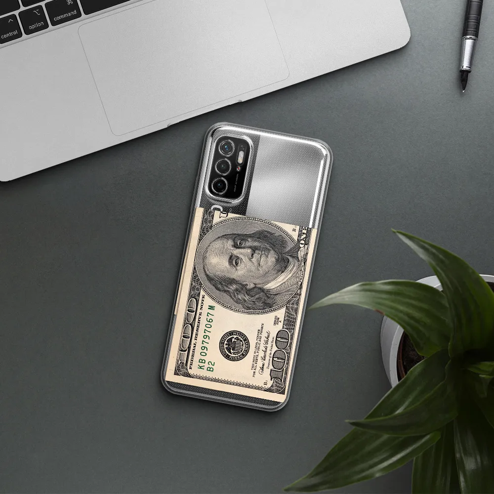 A Close-Up Of A Money Bill Xiaomi Poco M4 Pro 5G Clear Tpu Case