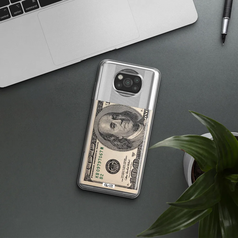 A Close-Up Of A Money Bill Xiaomi Poco X3 Clear Tpu Case
