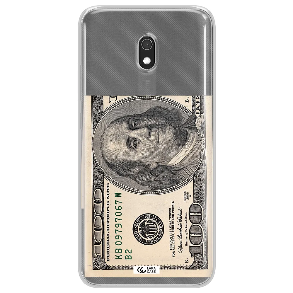 A Close-Up Of A Money Bill Xiaomi Redmi 8A Clear Tpu Case