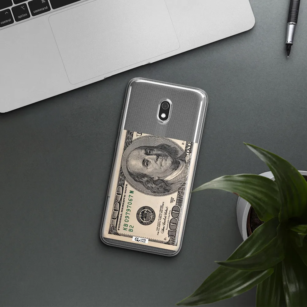 A Close-Up Of A Money Bill Xiaomi Redmi 8A Clear Tpu Case