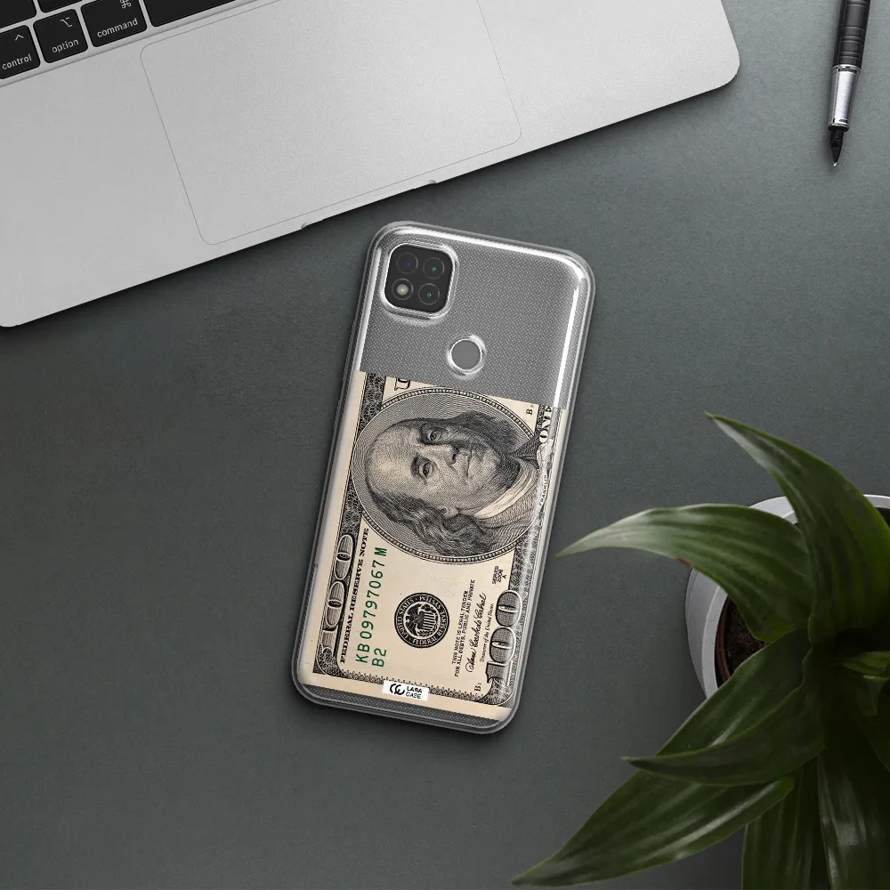 A Close-Up Of A Money Bill Xiaomi Redmi 9C Clear Tpu Case