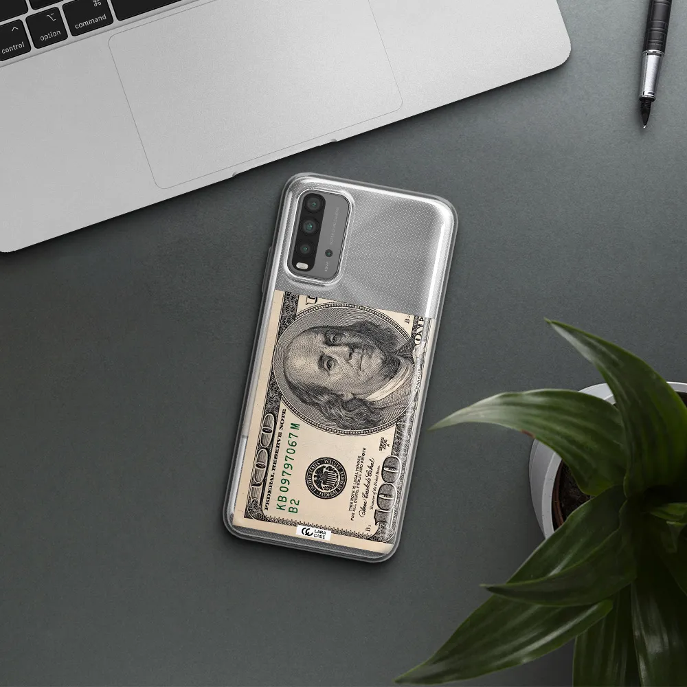 A Close-Up Of A Money Bill Xiaomi Redmi 9T Clear Tpu Case