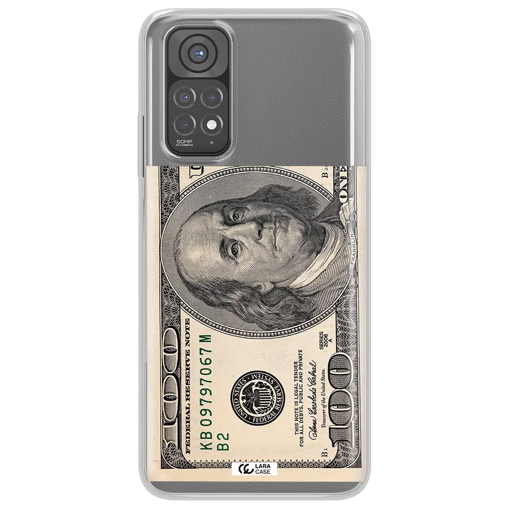 A Close-Up Of A Money Bill Xiaomi Redmi Note 11 Clear Tpu Case