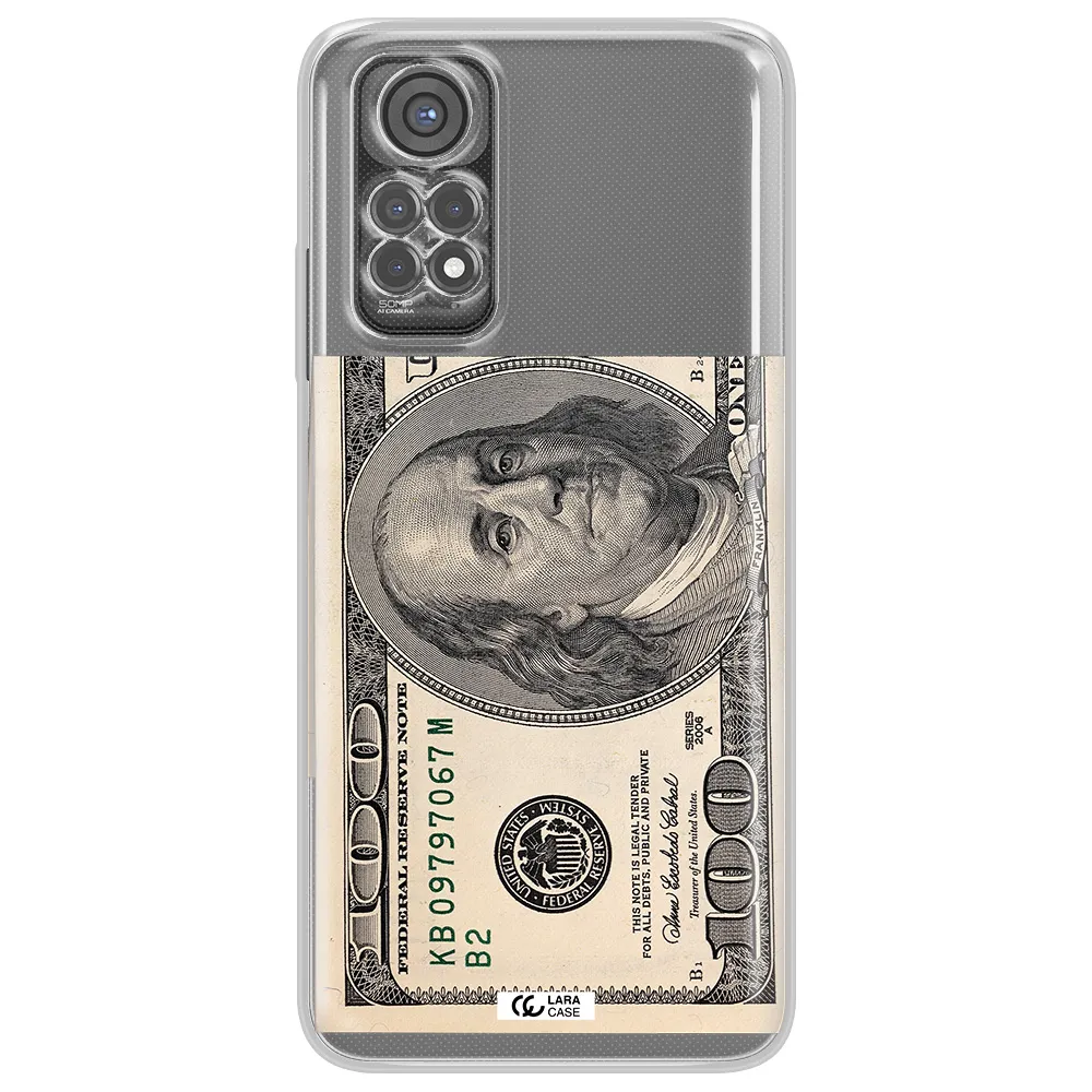 A Close-Up Of A Money Bill Xiaomi Redmi Note 11S Clear Tpu Case