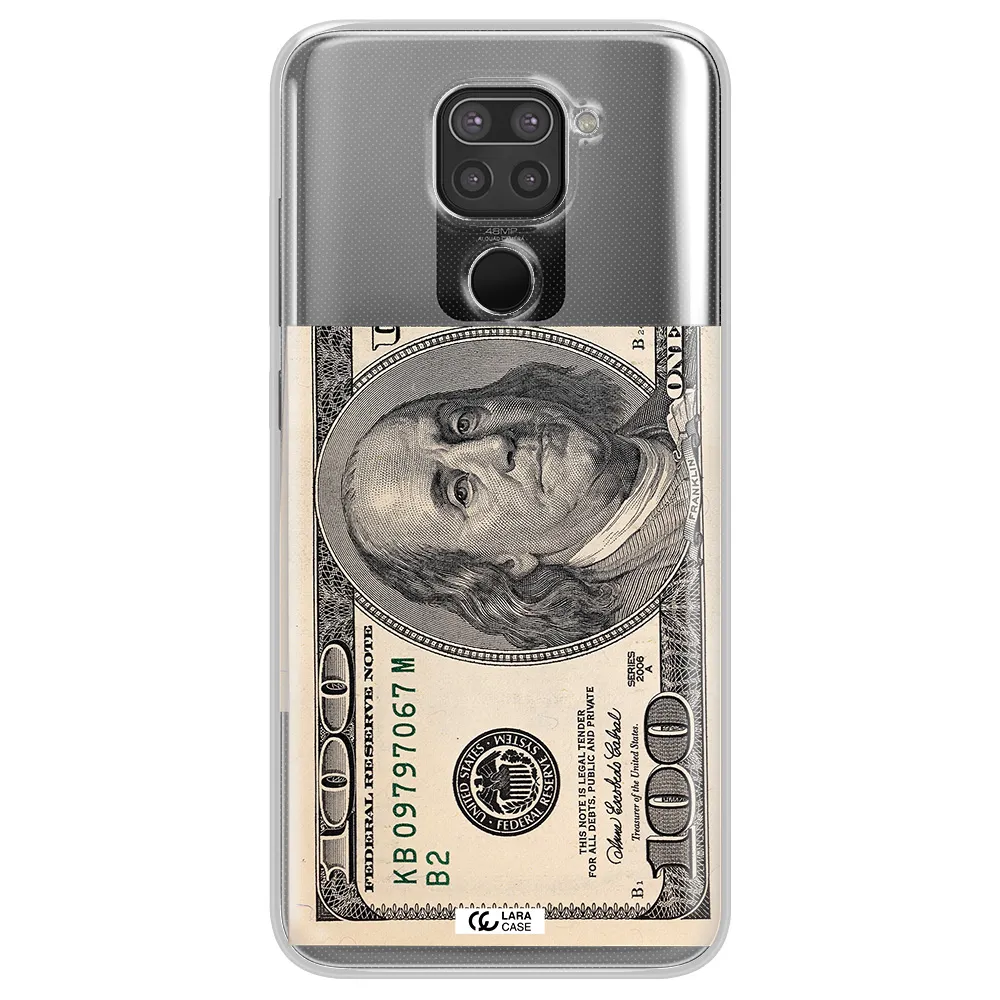 A Close-Up Of A Money Bill Xiaomi Redmi Note 9 Clear Tpu Case