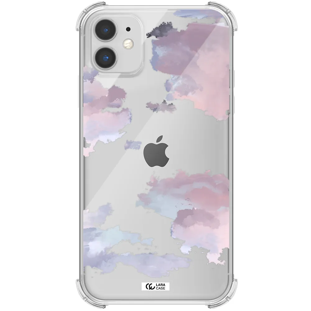 a close-up of a cloud Apple iPhone 11 Clear PC Case