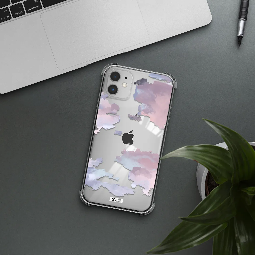 a close-up of a cloud Apple iPhone 11 Clear PC Case