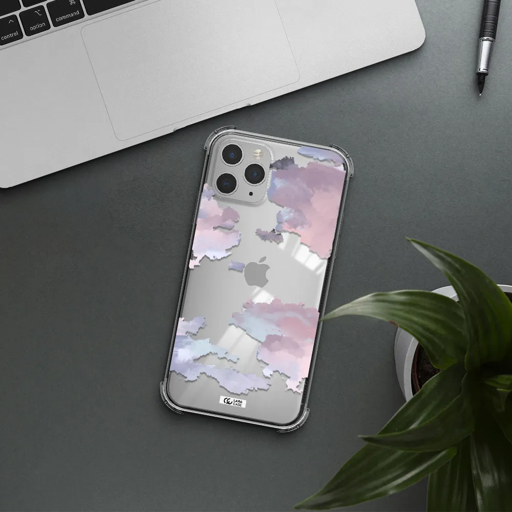 a close-up of a cloud Apple iPhone 11 pro Clear PC Case