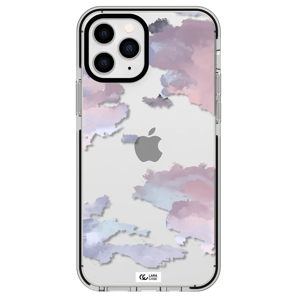 a close-up of a cloud Apple iPhone 11 pro impact black border Case