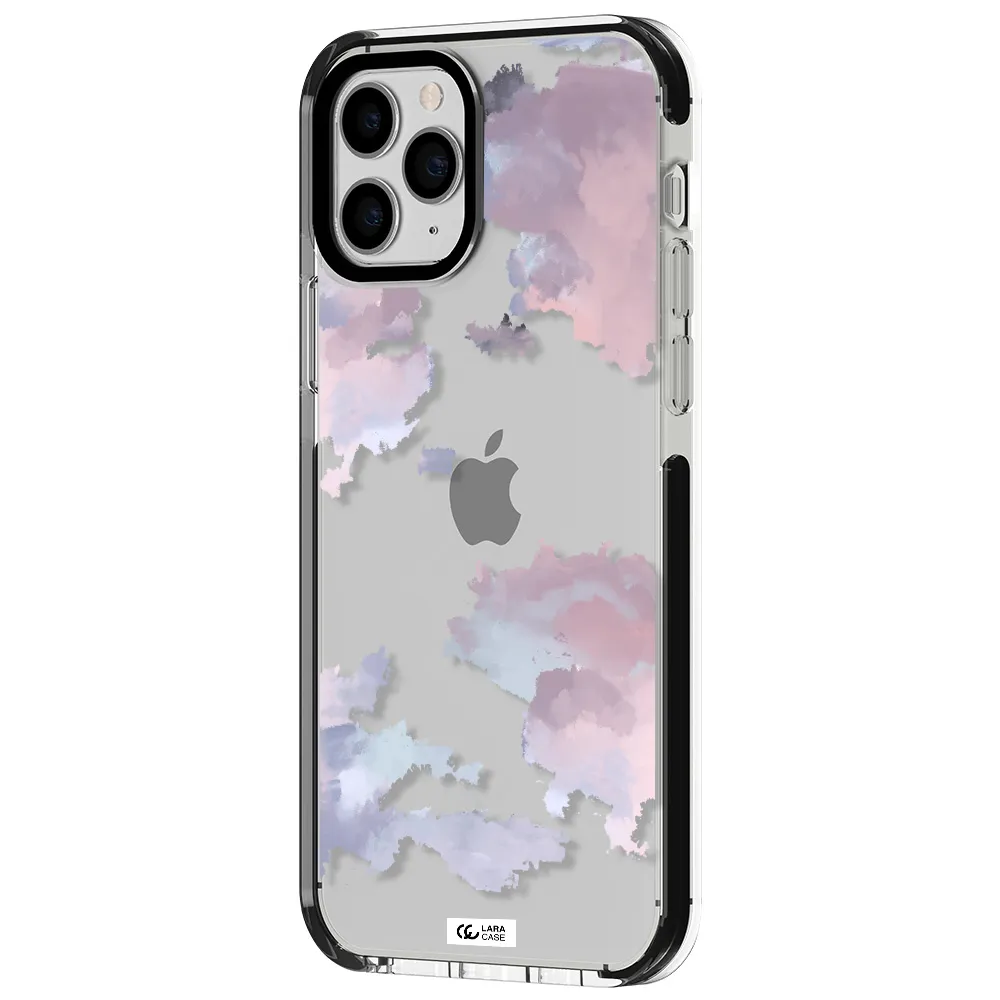a close-up of a cloud Apple iPhone 11 pro impact black border Case