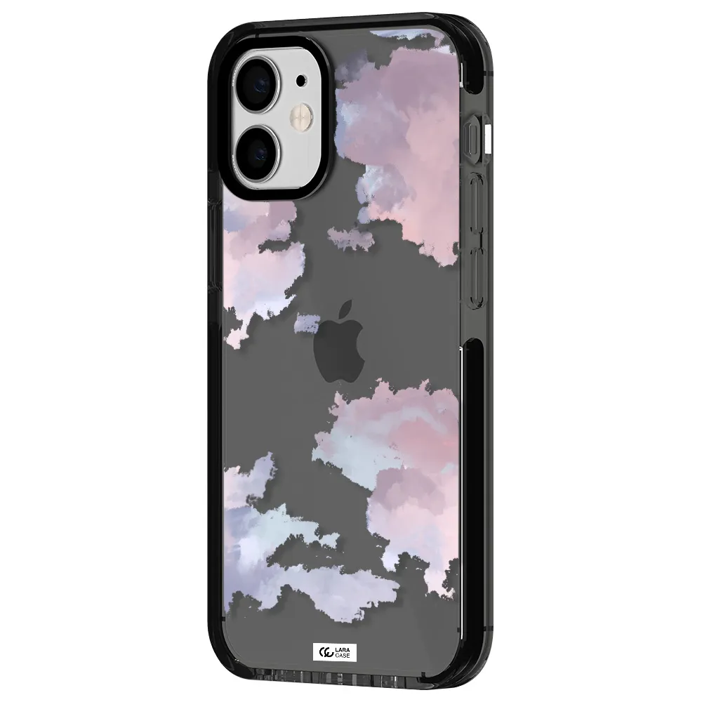 a close-up of a cloud Apple iPhone 12 mini impact Smoke Black Case