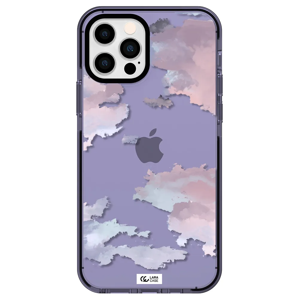 a close-up of a cloud Apple iPhone 12 pro impact Lilac Case