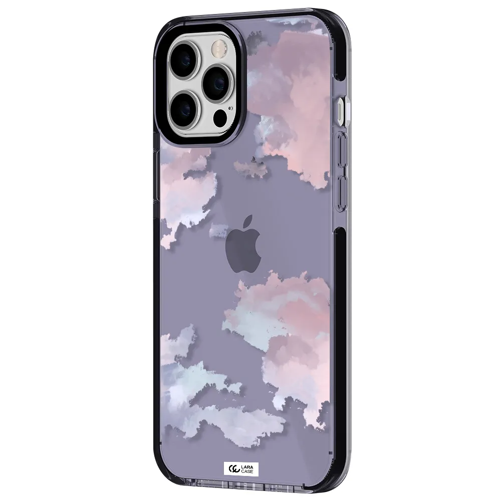 a close-up of a cloud Apple iPhone 12 pro max impact Lilac Case