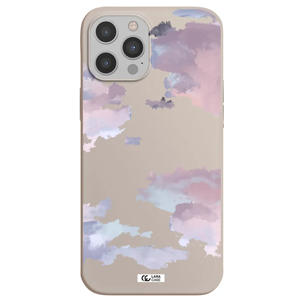 a close-up of a cloud Apple iPhone 12 pro Silicone Stone Case