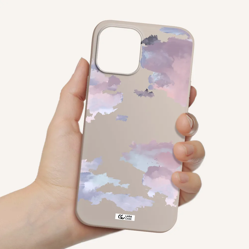 a close-up of a cloud Apple iPhone 12 pro Silicone Stone Case