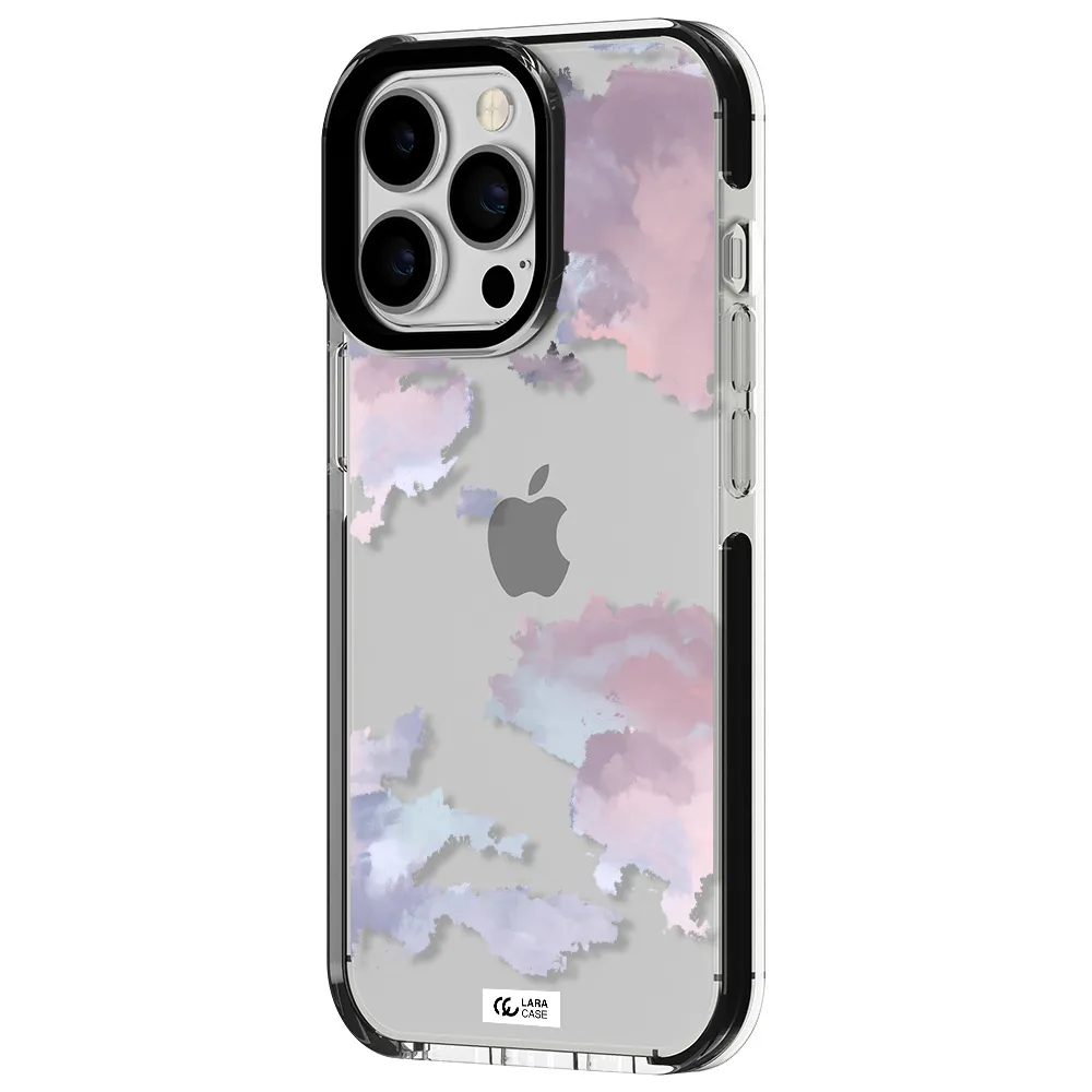 a close-up of a cloud Apple iPhone 13 Pro impact black border Case