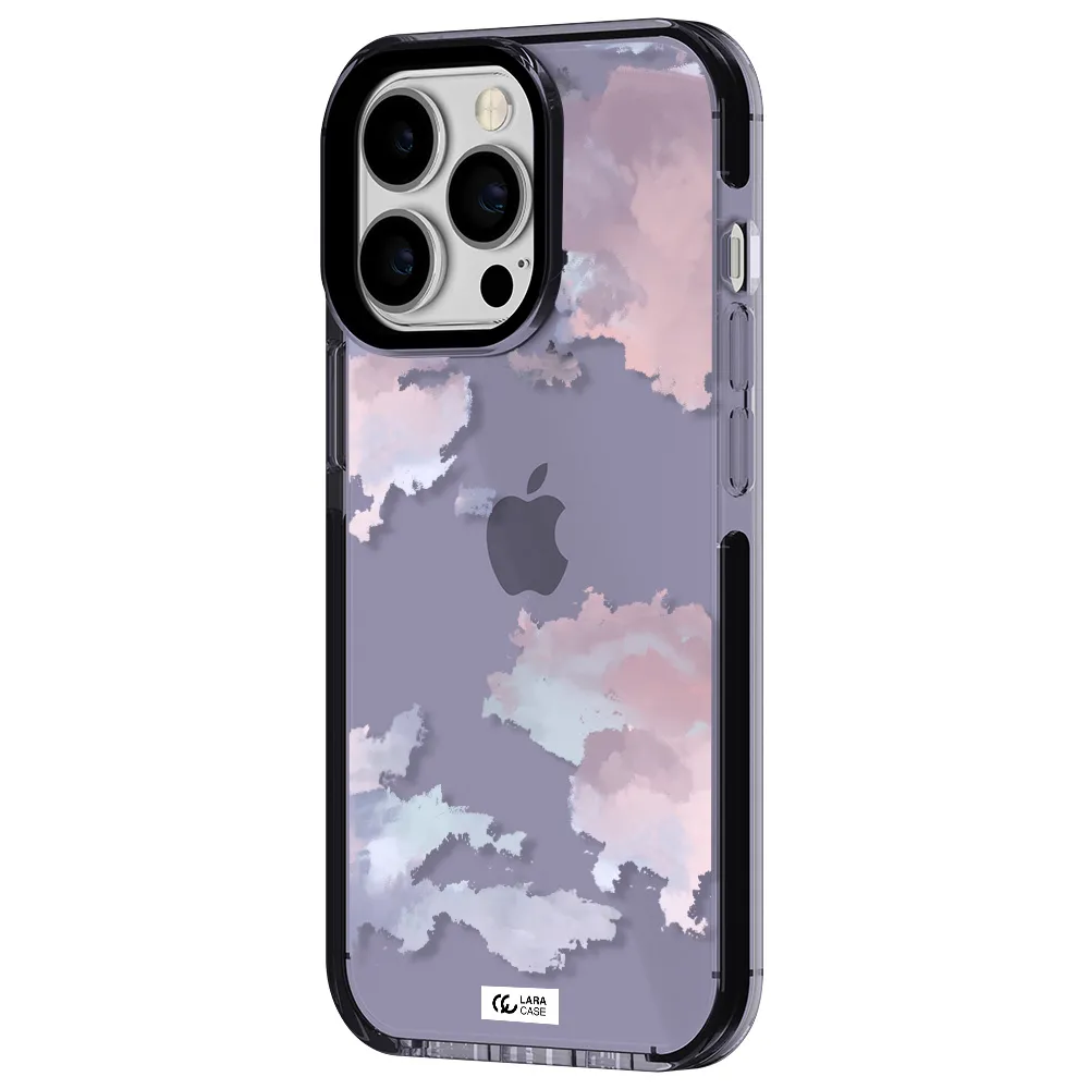 a close-up of a cloud Apple iPhone 13 Pro impact Lilac Case