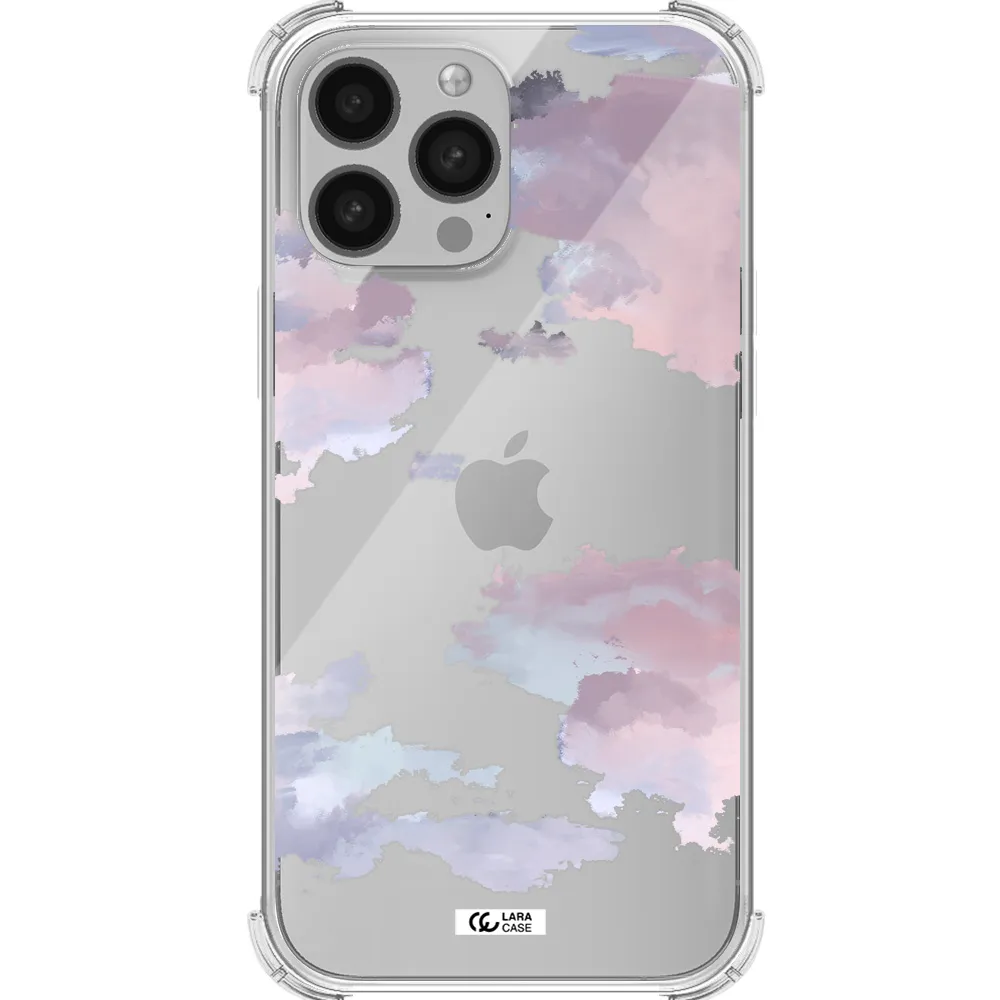 a close-up of a cloud Apple iPhone 13 Pro Max Clear PC Case