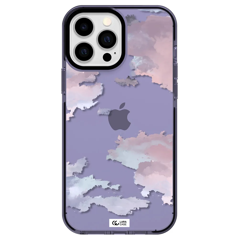 a close-up of a cloud Apple iPhone 13 Pro Max impact Lilac Case