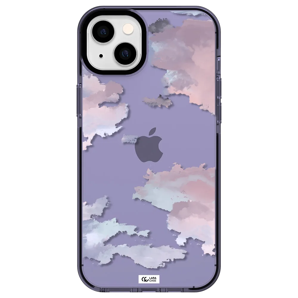 a close-up of a cloud Apple iPhone 14 plus impact Lilac Case