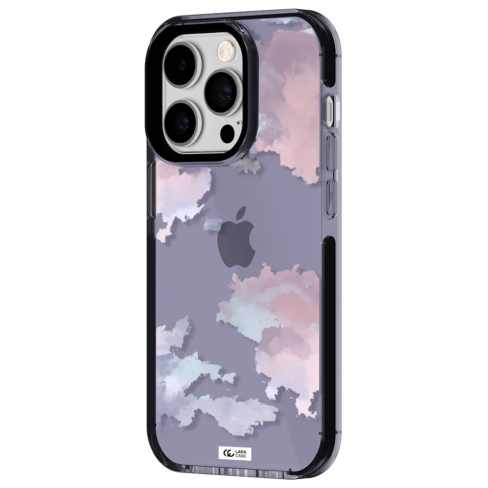 a close-up of a cloud Apple iPhone 14 pro impact Lilac Case
