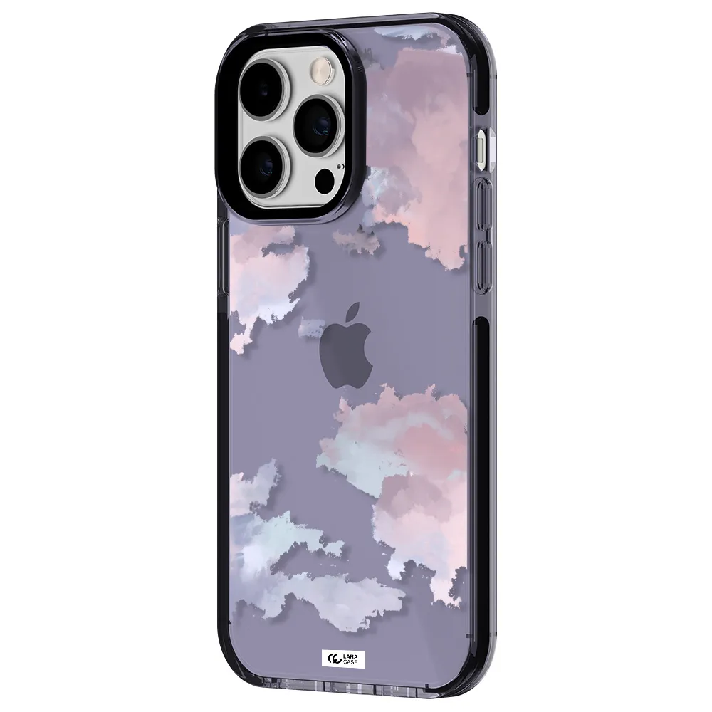 a close-up of a cloud Apple iPhone 14 pro max impact Lilac Case