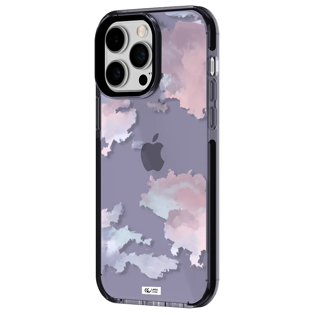 a close-up of a cloud Apple iPhone 15 Pro impact Lilac Case