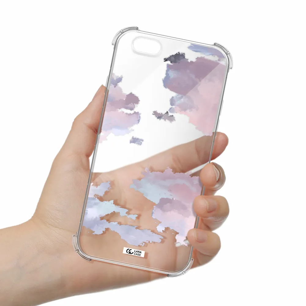 a close-up of a cloud Apple iPhone 6 Clear PC Case