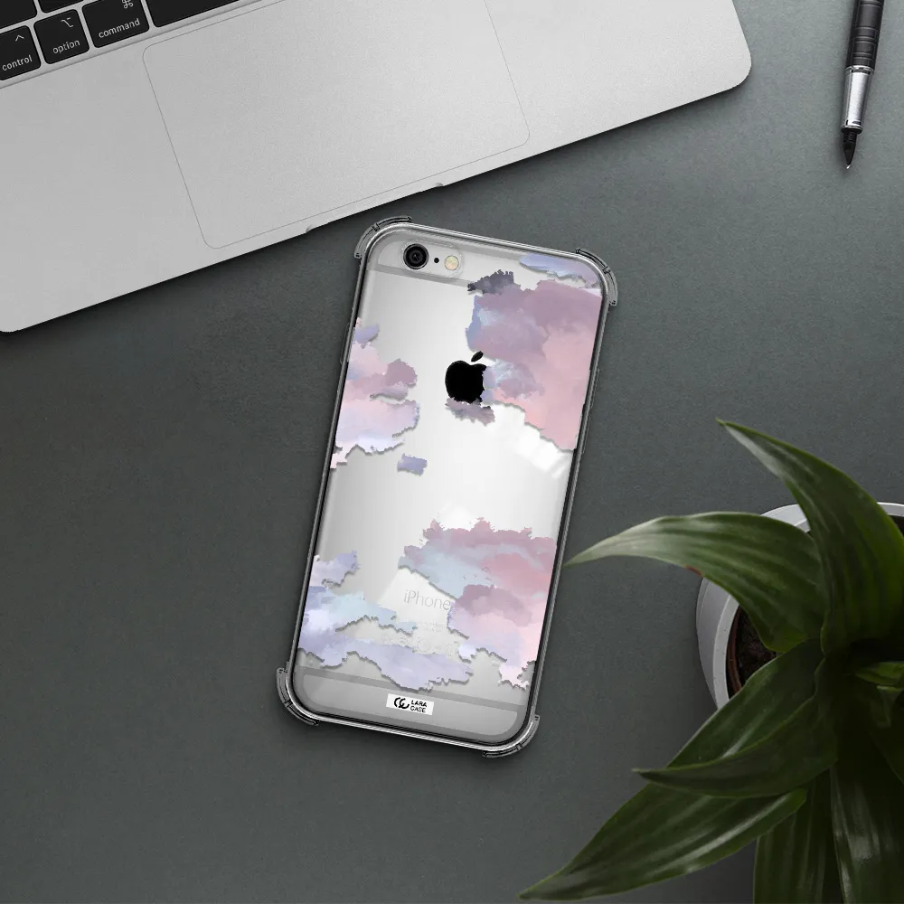 a close-up of a cloud Apple iPhone 6 Clear PC Case