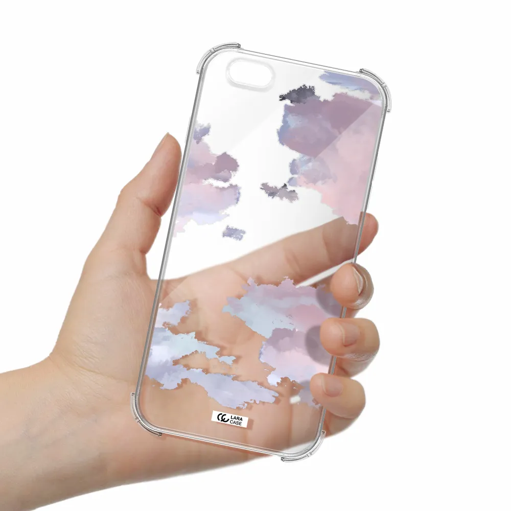 a close-up of a cloud Apple iPhone 6 plus Clear PC Case