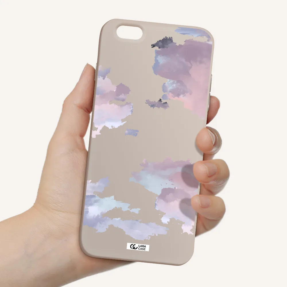 a close-up of a cloud Apple iPhone 6 plus Silicone Stone Case