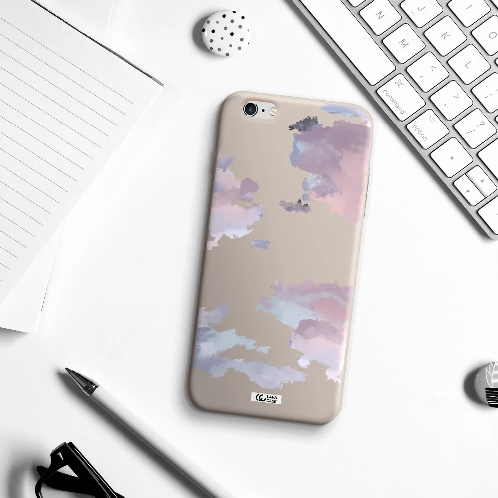 a close-up of a cloud Apple iPhone 6 plus Silicone Stone Case