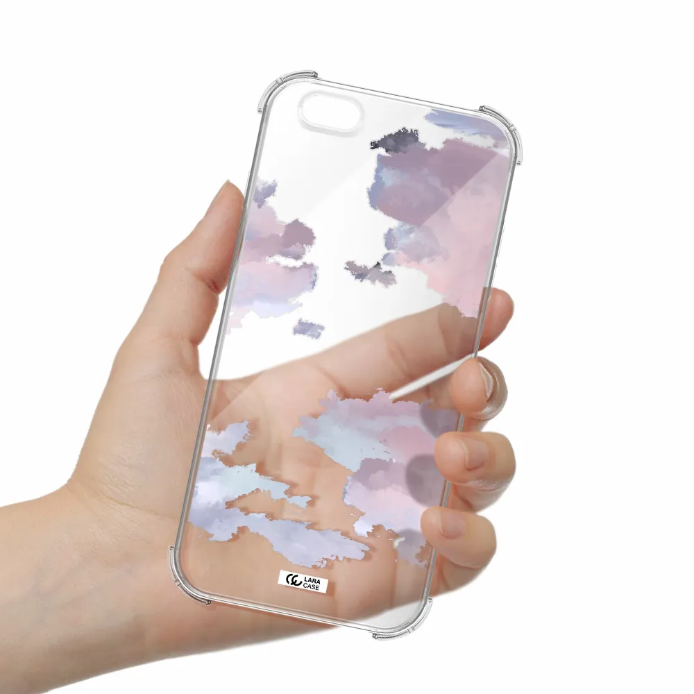 a close-up of a cloud Apple iPhone 6 s plus Clear PC Case