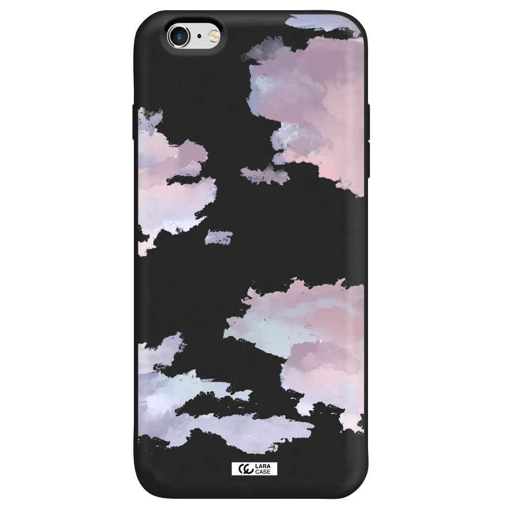 a close-up of a cloud Apple iPhone 6 s plus Silicone black Case