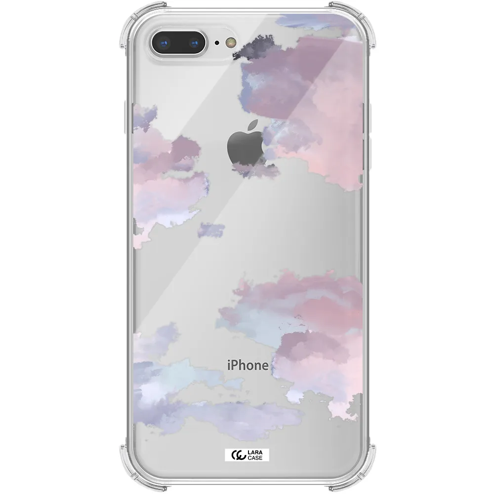 a close-up of a cloud Apple iPhone 7 plus Clear PC Case